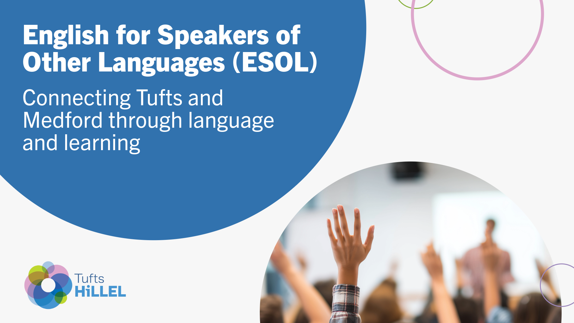 English for Speakers of Other Languages (ESOL) | Tufts Hillel