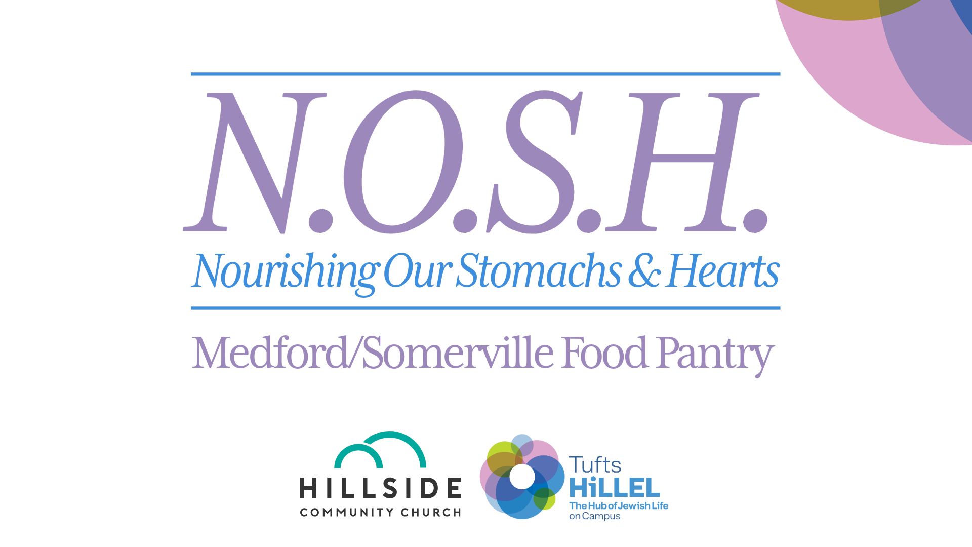 NOSH - Nourishing Our Stomachs and Hearts as One Community